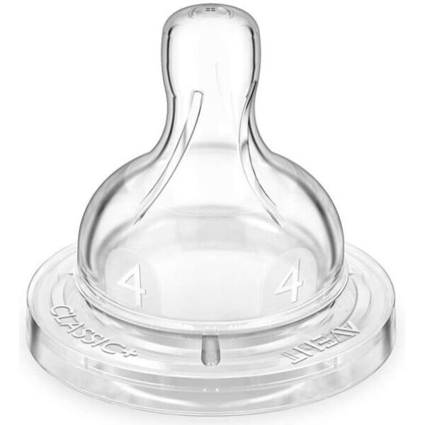 

Соска силиконовая Avent Classic+ быстрый поток 2шт 6+ SCF634/27 (SCF634/27)