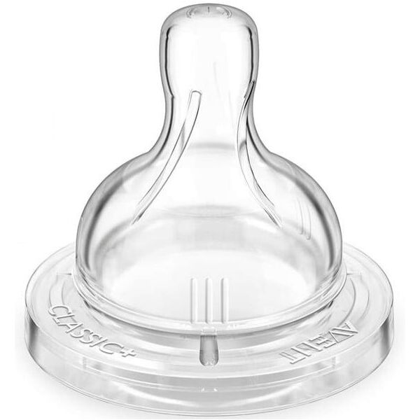 

Соска силиконовая Avent Classic+ вариационный поток 2шт 3+ SCF635/27 (SCF635/27)