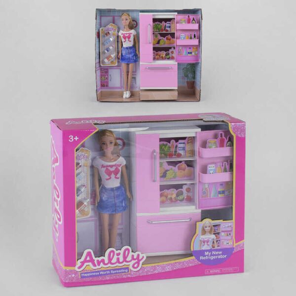 

Кукла 99270 (18) холодильник, продукты, в коробке