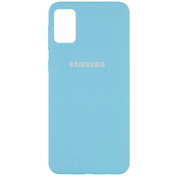 

Чехол Silicone Cover Full Protective (AA) для Samsung Galaxy M51 Голубой / Light Blue