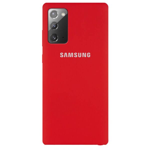 

Чехол Silicone Cover Full Protective (AA) для Samsung Galaxy Note 20 Красный / Dark Red