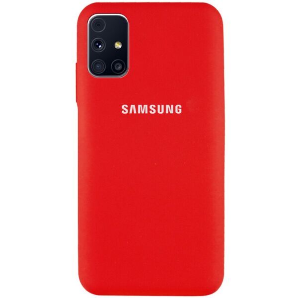 Акція на Чехол Silicone Cover Full Protective (AA) для Samsung Galaxy M31s Красный / Red від Allo UA