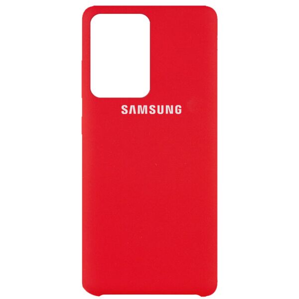 Акция на Чехол Silicone Cover (AAA) для Samsung Galaxy S20 Ultra Красный / Red от Allo UA