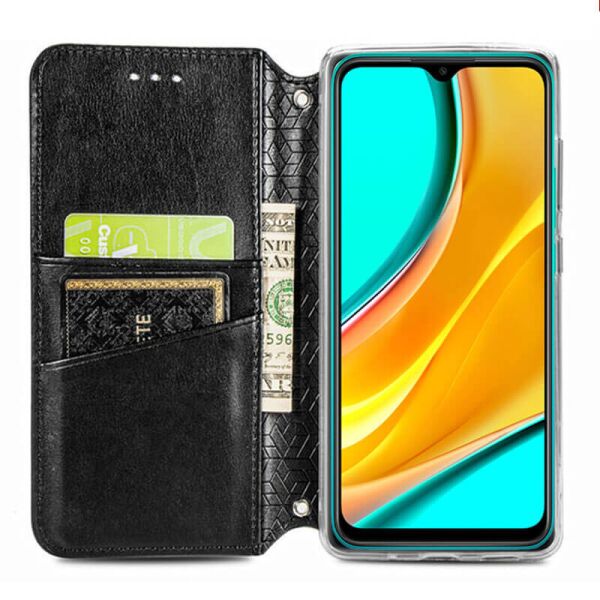 

Кожаный чехол книжка GETMAN Mandala (PU) для Samsung Galaxy A51 Черный