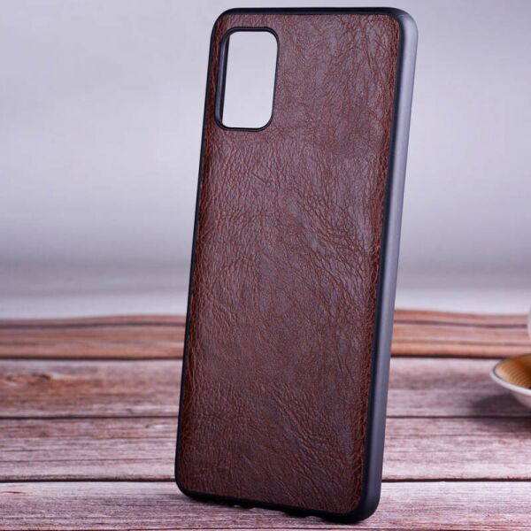 

Кожаный чехол PU Retro classic для Samsung Galaxy A41 Темно-коричневый