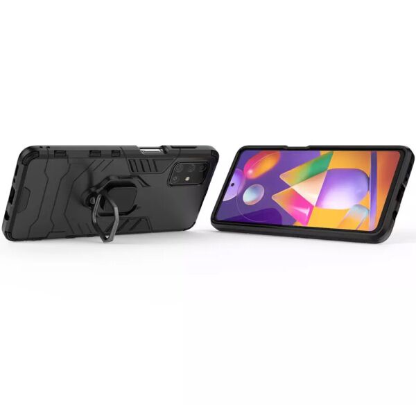 

Ударопрочный чехол Transformer Ring for Magnet для Samsung Galaxy M31s Черный / Soul Black