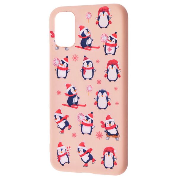 

TPU чехол WAVE Fancy для Samsung Galaxy S20 FE Penguins / Pink sand