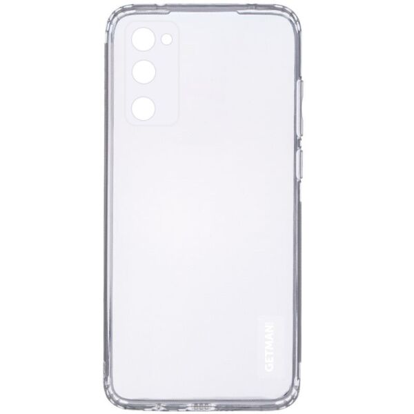 

TPU чехол GETMAN Clear 1,0 mm для Samsung Galaxy S20 FE Прозрачный