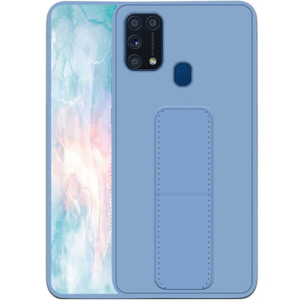 

Силиконовый чехол Hand holder для Samsung Galaxy M31 Light blue