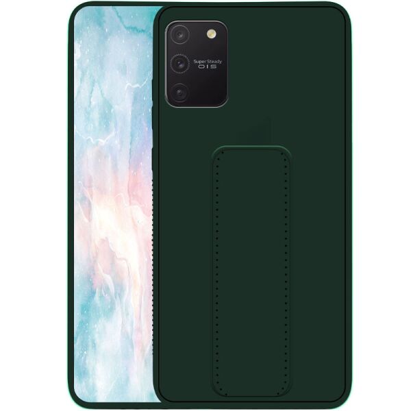 

Силиконовый чехол Hand holder для Samsung Galaxy S10 Lite Dark green