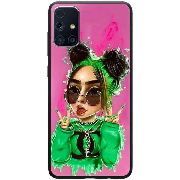 

TPU+PC чехол Ultra Violet для Samsung Galaxy M31s Billie Eilish