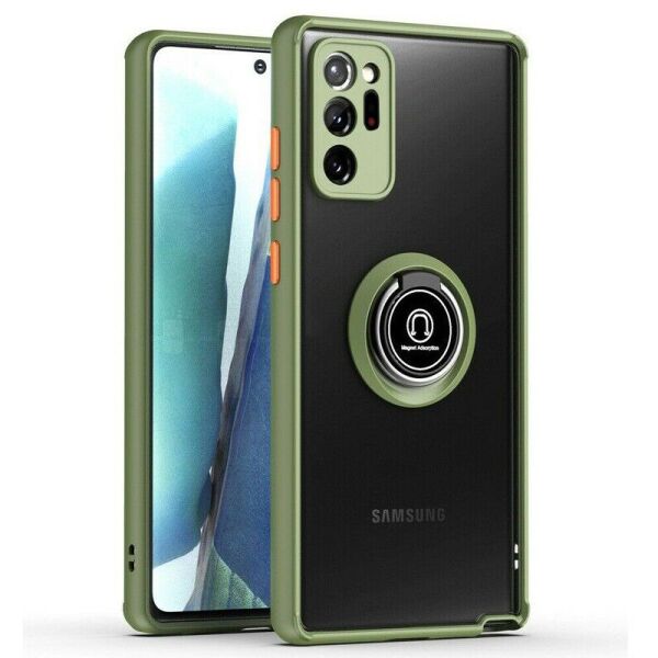 

TPU+PC чехол Deen ColorEdgingRing for Magnet для Samsung Galaxy Note 20 Ultra Оливковый