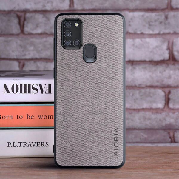 

Чехол AIORIA Textile PC+TPU для Samsung Galaxy A21s Серый