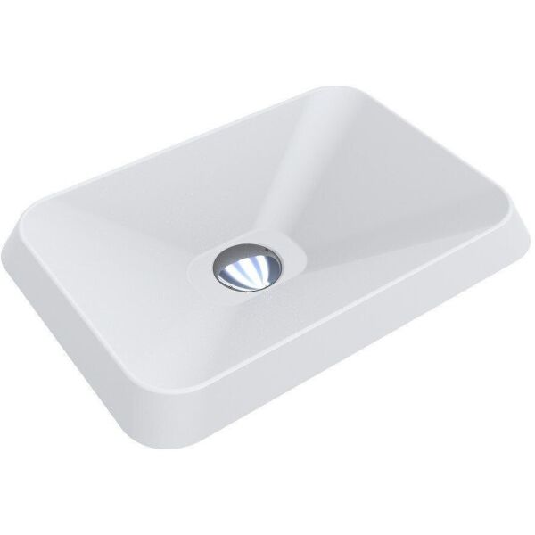 

Умывальник Miraggio Albena матовый из литого мрамора 440x310x124 00100202, Белый матовый