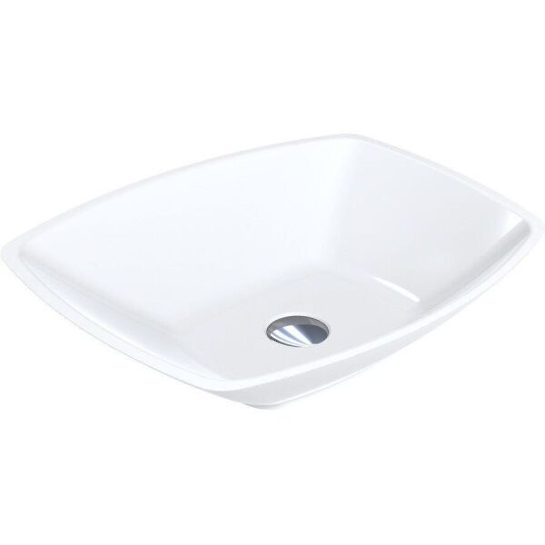 

Умывальник Miraggio Lex S глянцевый из литого мрамора 550x410x145 00101901, Белый