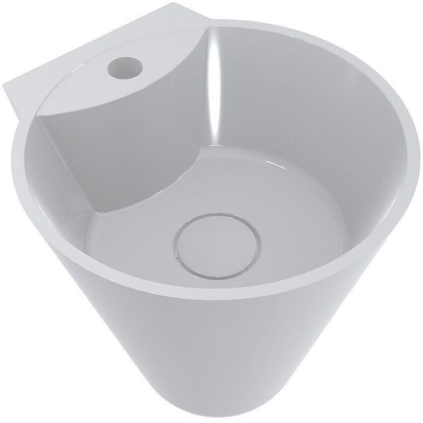 

Умывальник Miraggio Smart глянцевый из литого мрамора 360x370x373 00104101, Белый