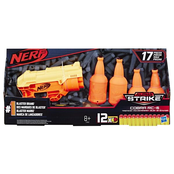 

Бластер Hasbro Nerf з мішенями Альфа Страйк Кобра RC-6 E7857 (5010993625819)