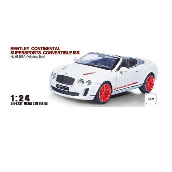 

Детская игрушка машина инерционная металлическая 68259А АВТОПРОМ 1:24 Bentley, свет, звук, открываются двери, р. 25*13*10 см.