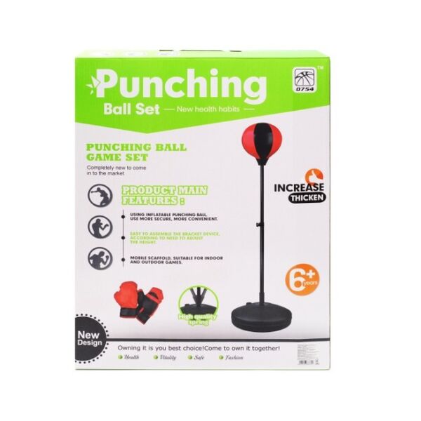 

Детский боксерский набор Punching Ball Set на стойке UANGUANG 0754-829A. В комплекте, груша напольная с перчатками для детей