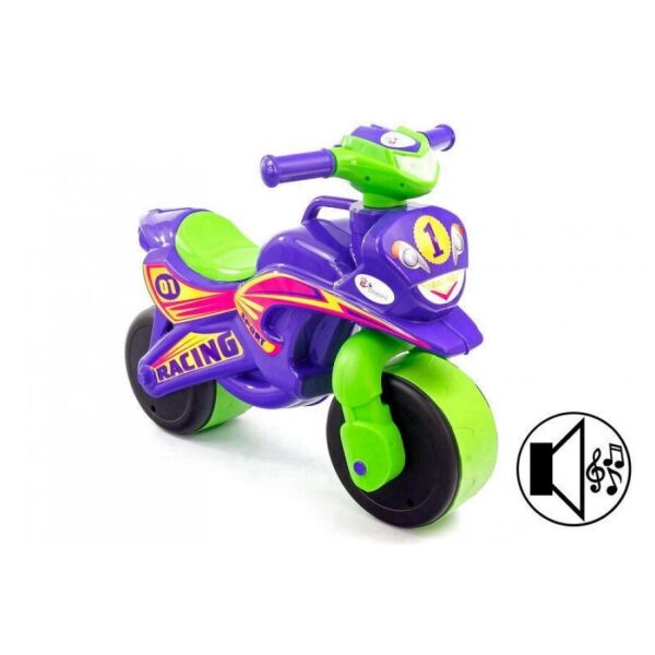 

Детский беговел, качалка Doloni toys Мотоцикл музыкальный Sport фиолетовый