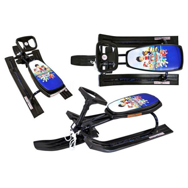 

Снегокат детский Kelb Bike Щенячий патруль PAW PATROL, санки с рулем, снегоход