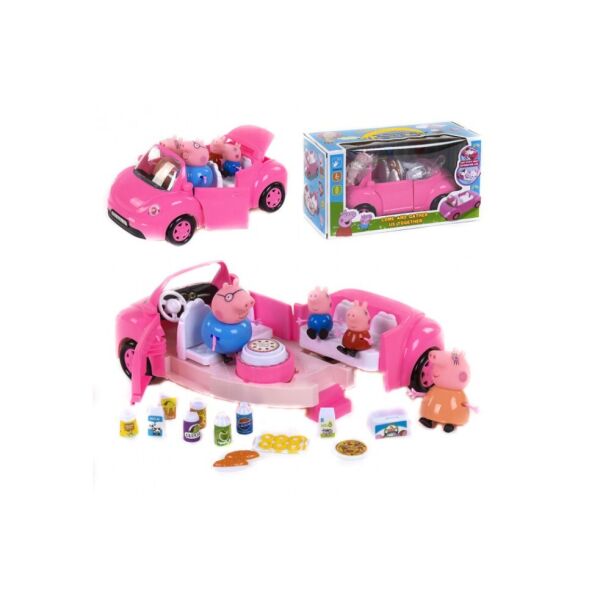 

Игровой набор Машина с героями Свинка Пеппа (Peppa Pig) YEYI , музыкальная, со светом