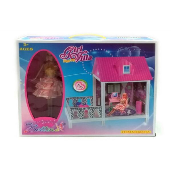 

Кукольный домик с куклой Bellina 13,7*35,7*43см