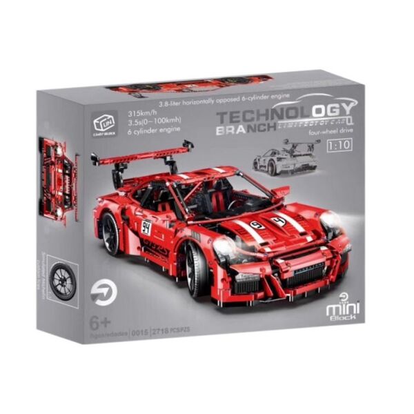 

Детский развивающий конструктор, Technology, Porsche911 2718дет 0015 р.46*39,3*11см