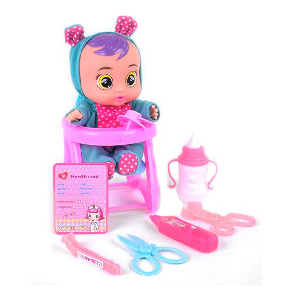 

Интерактивная игрушка плачущий пупс Cute Babies №1 кукла с настоящими слезами издающая звуки плача ребёнка Игровой набор для девочки