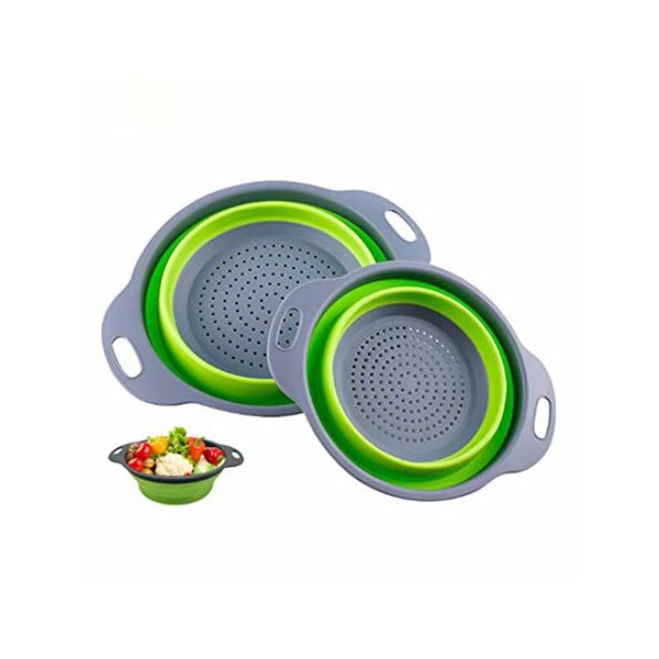 

Друшлаг силиконовый складной большой + маленький Collapsible filter baskets