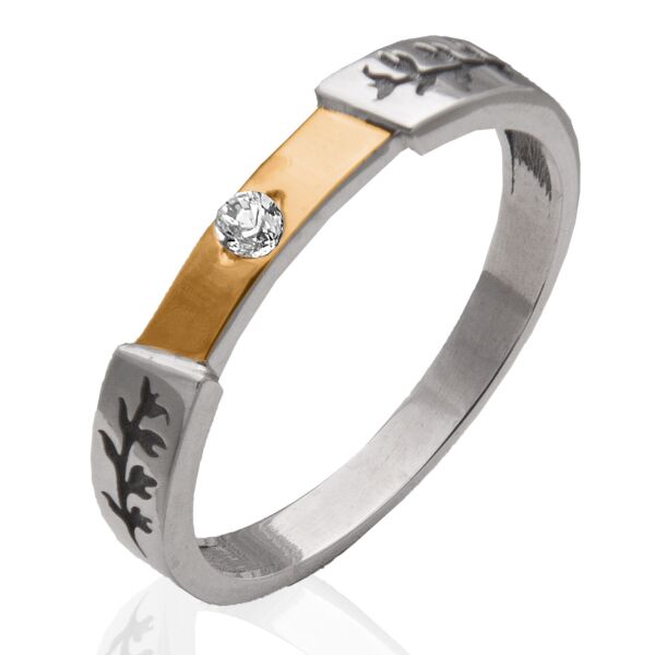 

Серебряное кольцо с золотом Юрьев 188к 18