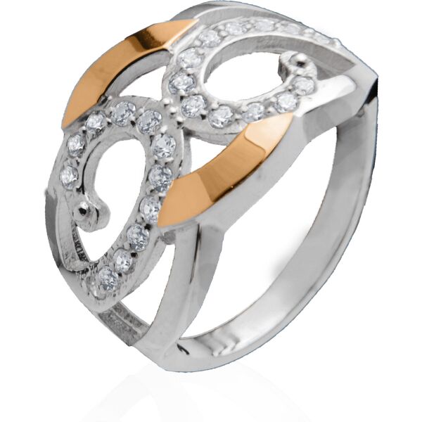 

Серебряное кольцо с золотом Юрьев 103К 18