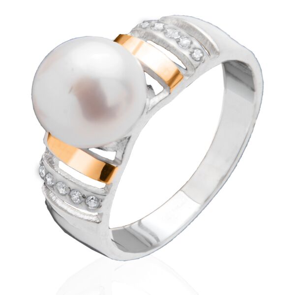 

Серебряное кольцо с золотом Юрьев 91К 18.5