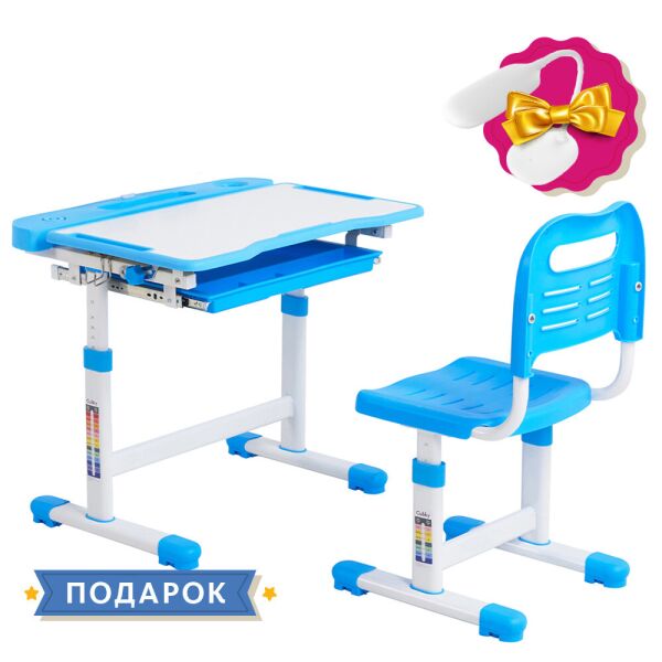 

Эргономический комплект Cubby парта и стул-трансформеры Vanda Blue