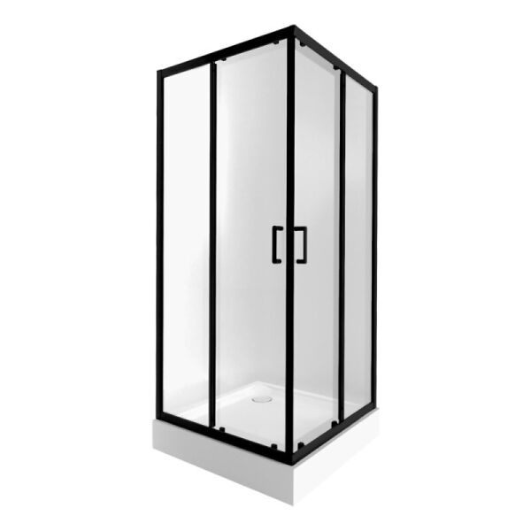 

Набор Qtap душевая кабина Taurus BLA1099SC6 Clear + поддон Unisquare 309915