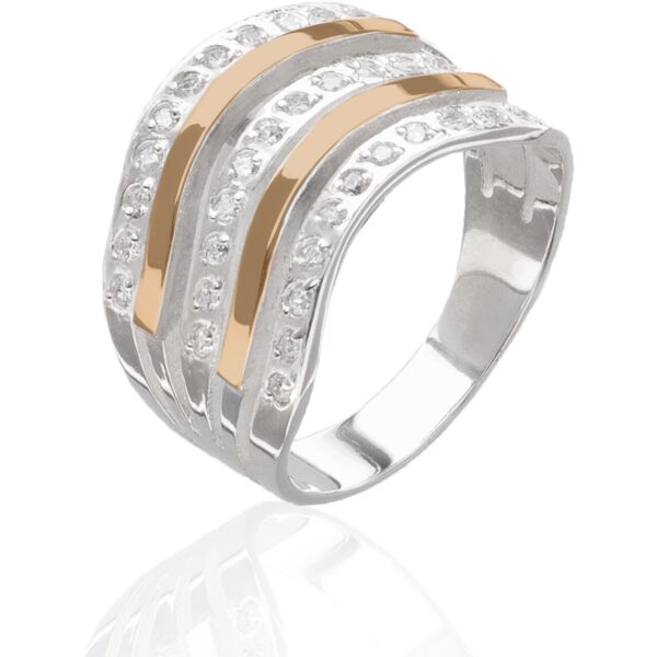 

Серебряное кольцо с золотом Юрьев 116к 19