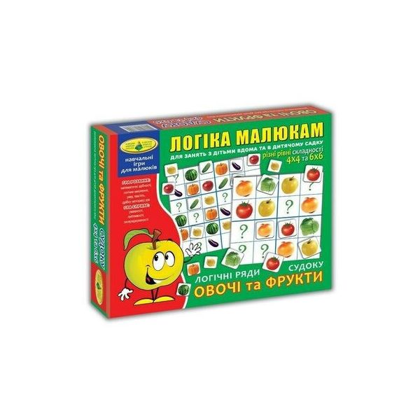 

Игра Логические ряды. Овощи и фрукты. Судоку кор. 82739