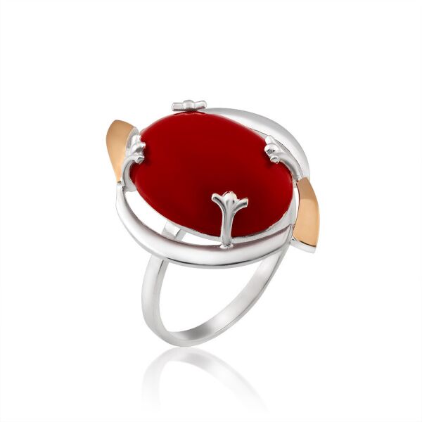

Кольцо с кораллом Юрьев 390л.с. 19