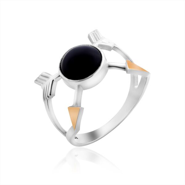 

Серебряное кольцо с золотом Юрьев 353к 18.5