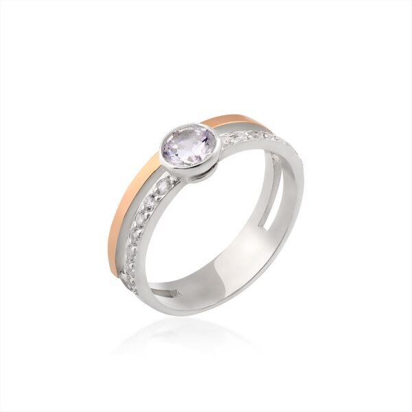 

Кольцо из серебра с фианитами Юрьев арт. 495 до 16