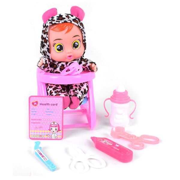 

Интерактивная игрушка плачущий пупс Cute Babies №4 кукла с настоящими слезами издающая звуки плача ребёнка Игровой набор для девочки