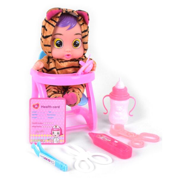 

Интерактивная игрушка плачущий пупс Cute Babies №3 кукла с настоящими слезами издающая звуки плача ребёнка