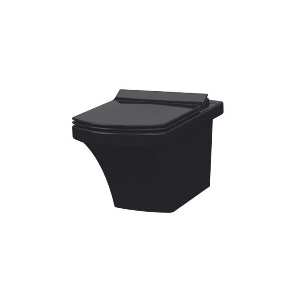 

чаша подвесного унитаза черная с сид. Ultra Slim Soft Close IDEVIT Vega SETK2804-0606-071-1-6000