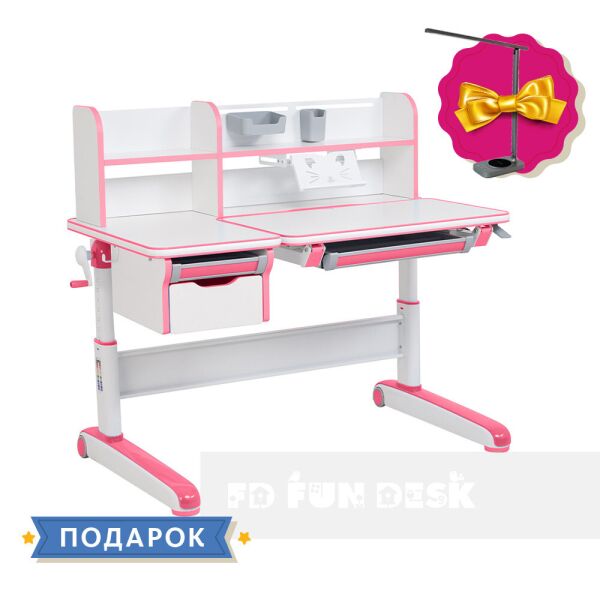 

Детский стол-трансформер FunDesk Libro Pink