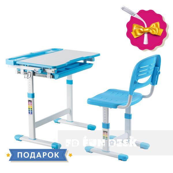 

Детская парта со стульчиком FunDesk Cantare Blue