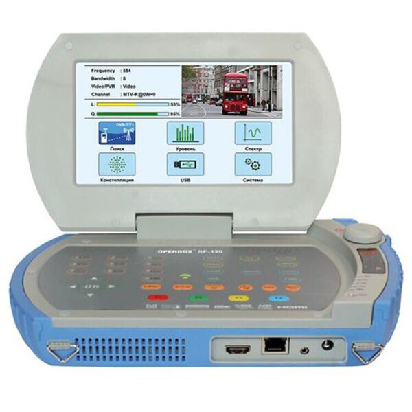 

Прибор для настройки спутниковых,эфирных Т2 антен,кабельного ТВ OPENBOX SF120