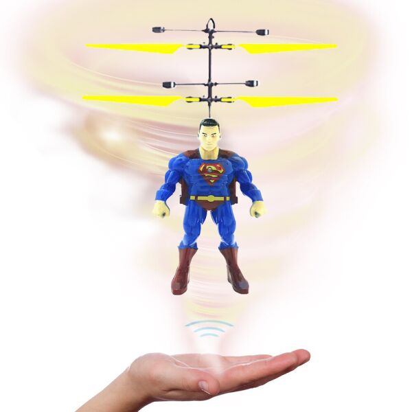 

Летающая игрушка индукционная Супер Герой Hero Flying Superman Супермен LED с двумя винтами