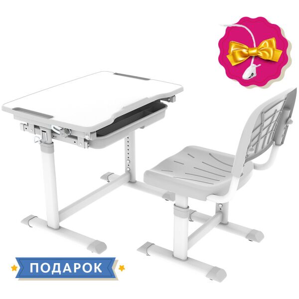 

Растущая детская парта со стульчиком Cubby Sorpresa Grey