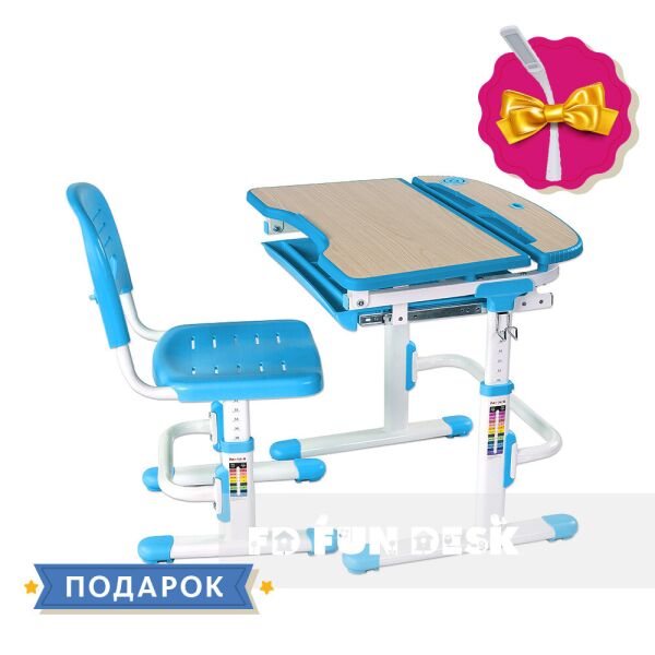 

Парта для школьника для дома FunDesk Sorriso Blue