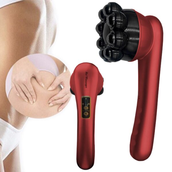 

Виброинфракрасный магнитный антицеллюлитный с подогревом Magnetic Heat Massager Красный